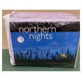 New flannel queen purple northern night sheet set