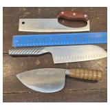 3 chefs knives - Stupidcow, Santoku, Maestro