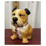 Bulldog cookie jar