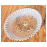 Jefferson Glass Vintage Ruffled Rim Celtic Knot