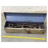 Industrial Pipe Threader In Case And Other Tools