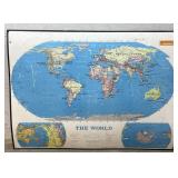Rand Mcnally World Map 70/52- Pick up in building