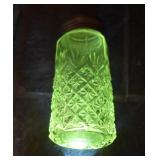Vintage Art Deco Diamond Cut Sugar Shaker-Glows