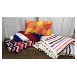 Afghans, pillow- assorted sizes