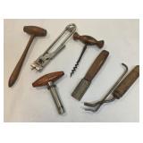 Primitive kitchen gadgets - Victorian corkscrew,