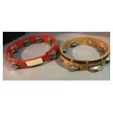 2 wooden Tambourineï¿½s