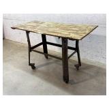 Industrial workbench on wheels approx. 49x24x32
