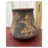 David & Connie Routzen etched pottery