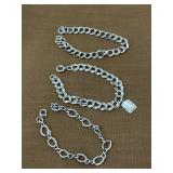 3 Sterling silver bracelets