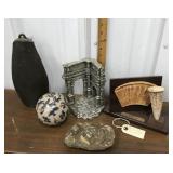 Sumerian Cuneiform, fossil, carpet ball, bookend,