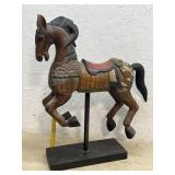 All Wood Carousel Horse