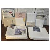 NOS twin XL sheets, pillowcases and curtain