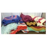 Afghans, shawl- assorted sizes