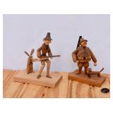 Vintage Sitarski & Fedorowicz Carved Wood Figures