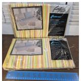 Retro NOS sheets - twin flat stripes