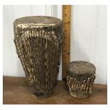 Pair of tribal drums