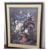 Large Jan van Huysum Vase of Flowers floral print