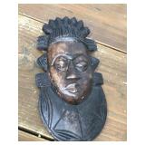 Tribal wall hanging- carved wood