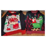 2 Ugly Christmas sweaters