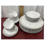 Kasuga fine China Japan plates, and cup and