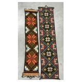 2 Vintage tapestries- 2 colorful