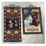 Swedish nativity, folk art tapestries