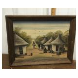 Signed African tribal painting