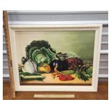 JOHN Michenka Still life vegetables oil on board