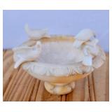 MCM Italy Alabaster Bird Bath