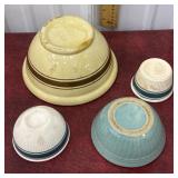 4 Stoneware Bowls - 3 are tiny