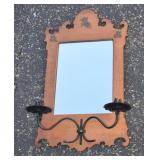 Antique Federal Mahogany Wood Wood Wall Mirror
