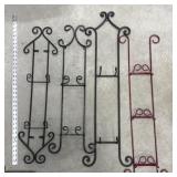 4 Metal Wall Hanging Plate Displays