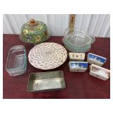Pyrex Pie plates, bread pans, cake plates etcï¿½