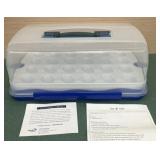 Lock and lock covered tray with egg insert