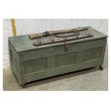 Zinc Lined Box, Wall Hanging Rack & Toy Guy