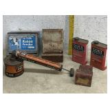 Rabbit Feeders & Advertising Tins