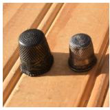 Pair of Sterling Thimbles.