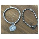 2 Sterling silver bracelets