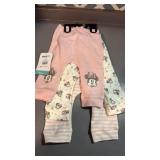 Brand new/tags 3/6M mini three pack joggers,