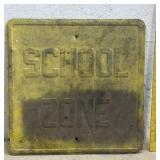 School Zone Sign  23ï¿½ Steel