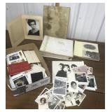 Photographs, photo album, postcards