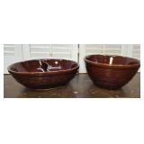 2 Mar-Crest Brown stoneware bowls