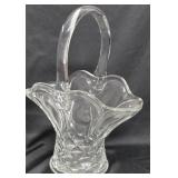 Glow Green Glass Brides Basket (glows Under