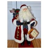 Patriotic Santa Standing  Figure