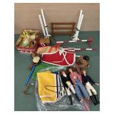 Horse riding dolls and accessories *no horse