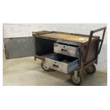 4 Wheel Work Cart