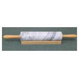 Nice marble rolling pin with base