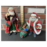 2 paper mache Santa