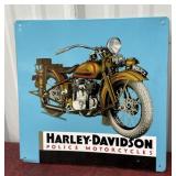 Harley Davidson police motorcycle sign 2001