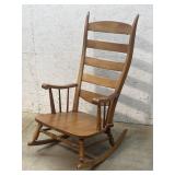 Ladder Back Rocker w/ Tall Back